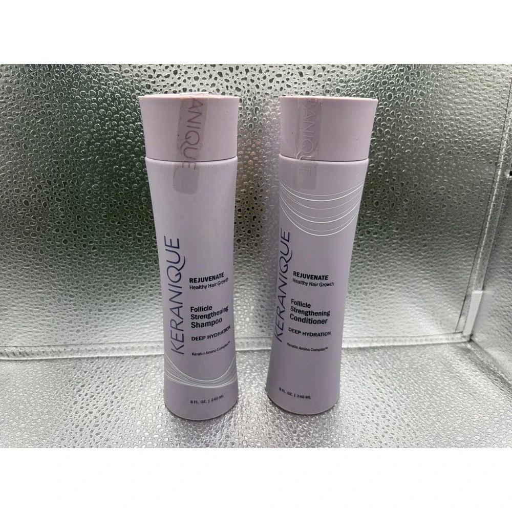 Keranique Shampoo & Conditioner Set 8oz Volumizing Hair Thickening Women